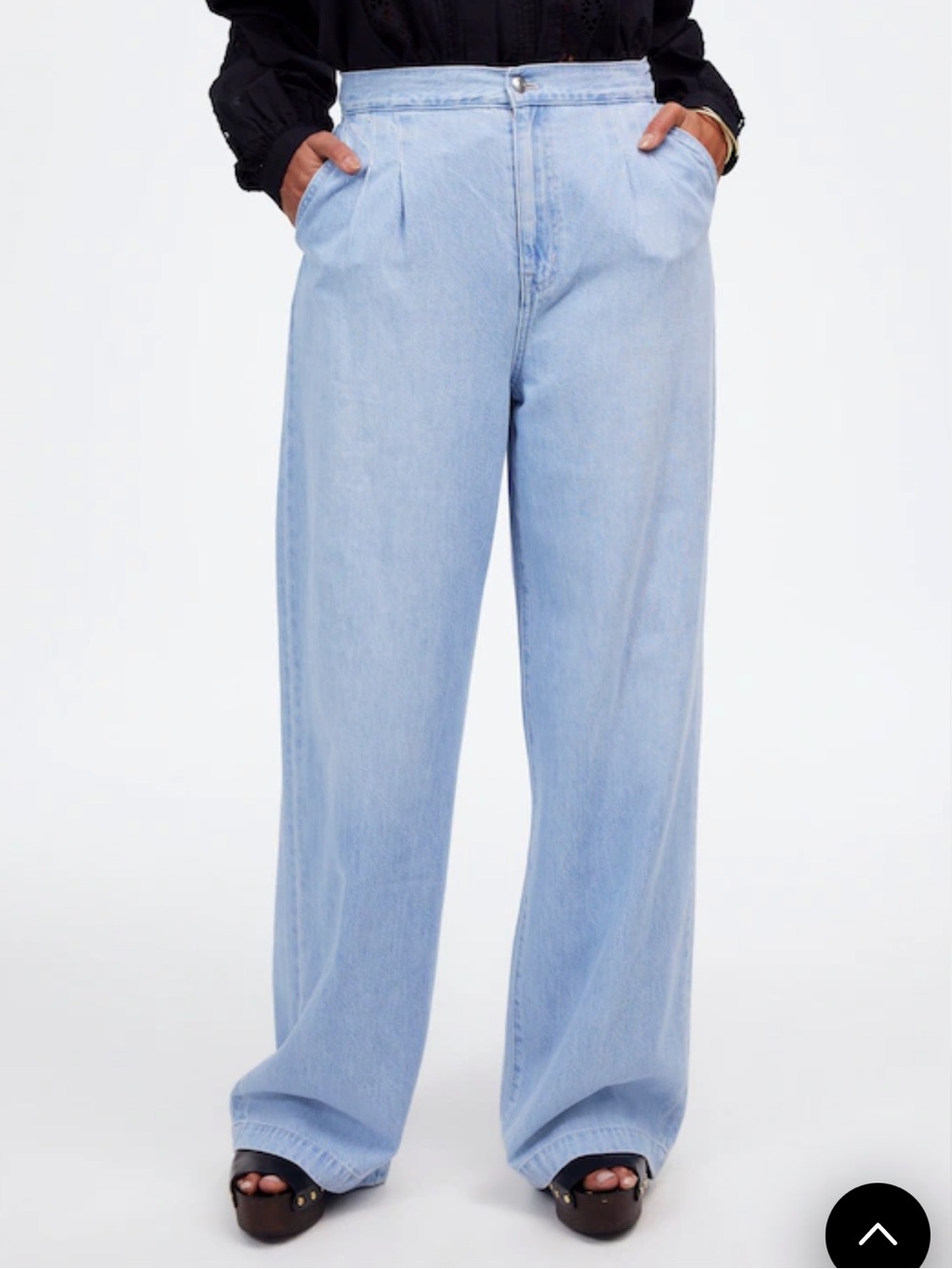 NWT Madewell Women's The Curvy Harlow Wide Leg Trouser Jean High Rise Noll Wash